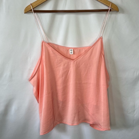 BP. Women’s Crop Satin Camisole in Pink Pudding - Sz 3X - Picture 2 of 9